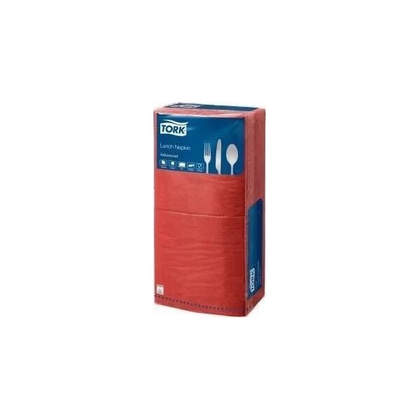 Tork Tork - Serwetki lunchowe, advanced, 2-warstwowe - Czerwone 13945233 5010195400207