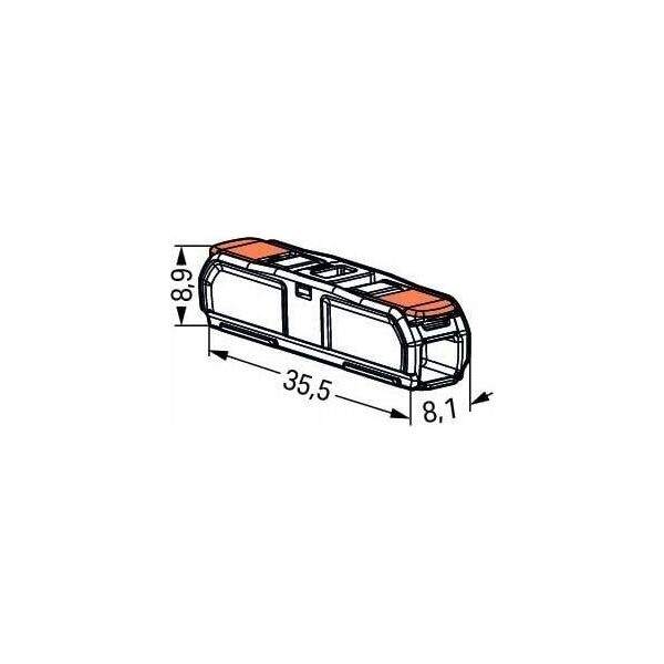 Wago Złączka Wago przelotowa od 0,20-4,00mm2 221-2411 op./5 szt 13947662 5907522018184