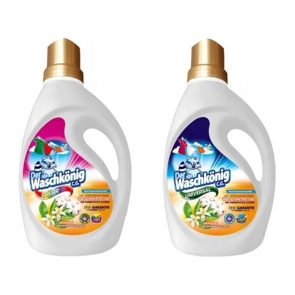 Der Waschkönig Waschkonig Żel 100p 3l Orangen Und Baumwollextrakt Color Do Prania Lumarko! 13947880 4260418934410