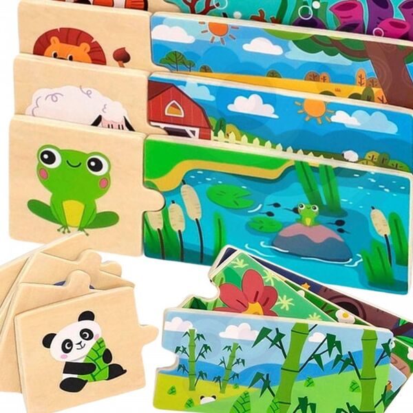 Viga Toys Puzzle Logiczne Ze Zwierzętami Układanka  Lumarko! 13948299 6971608446757