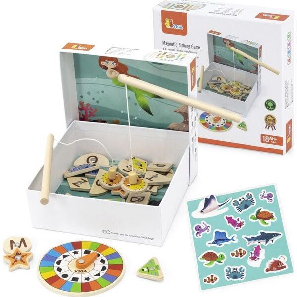 Viga Toys Gra Zestaw Magnetyczny Do Łowienia Rybek  Lumarko! 13948300 6971608446733