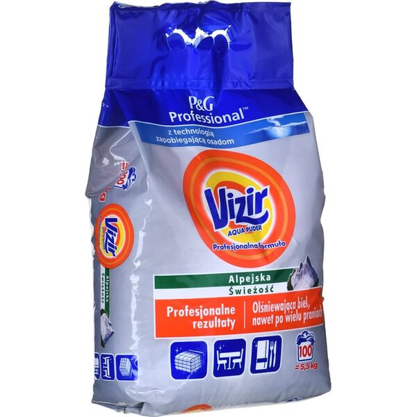 Vizir PROSZEK DO PRANIA VIZIR REGULAR AF 5.5KG 100 PR 2522 13950119 8700216012522