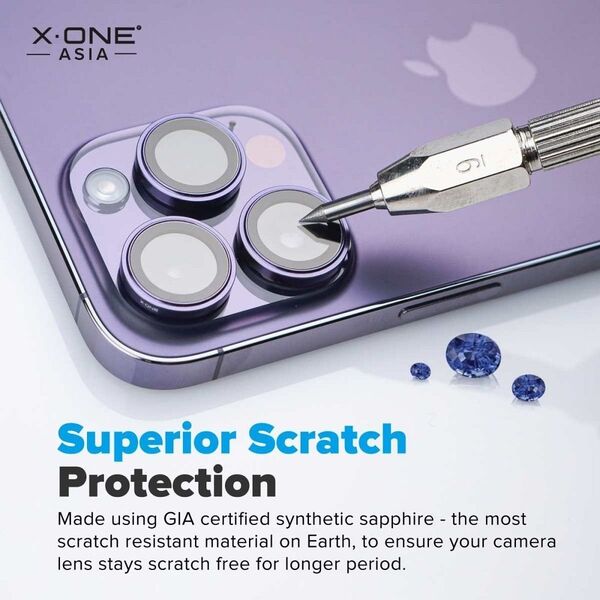 X-One Szkło szafirowe X-ONE na obiektyw aparatu Camera Armor Pro - do iPhone 15 Pro/15 Pro Max 13950389 5903396217951
