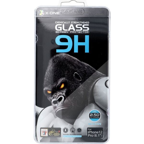 X-One Szkło hartowane X-ONE Full Cover Extra Strong Matowe - do iPhone 13 Pro Max/14 Plus (full glue) czarny 13950404 5903396200663