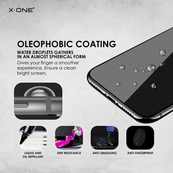X-One Szkło hartowane X-ONE Full Cover Extra Strong Matowe - do iPhone 15 Pro (full glue) czarny 13950413 5903396216220