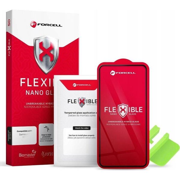 ForCell Forcell Flexible 5D - szkło hybrydowe do iPhone Xs Max/11 Pro Max czarny 13950456 5903396158070