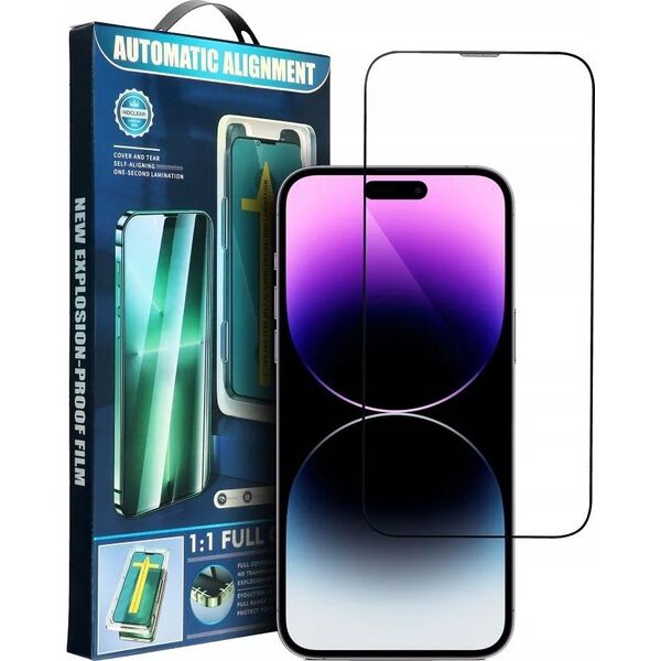 Partner Tele.com 5D Full Glue Tempered Glass - do iPhone Xs / 11 Pro czarny + aplikator 13950474 5903396254727