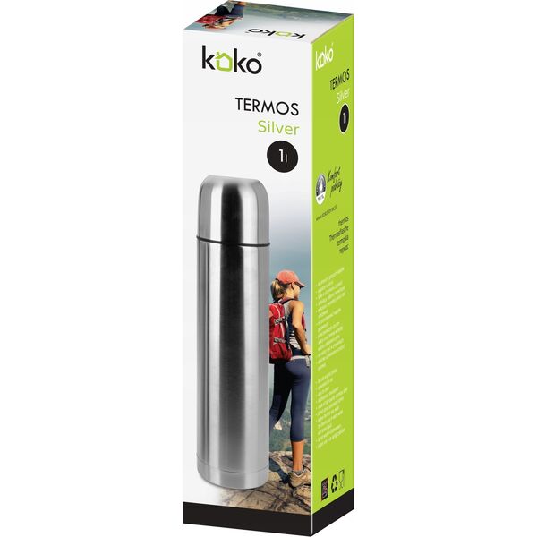 KOKO termos nierdzewny z kubkiem 1L KO-6439 13951260 5902041306439