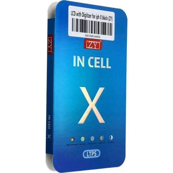 Partner Tele.com Wyświetlacz do iPhone X z ekranem dotykowym czarnym (ZY-LTPS) 13953320 5903396248689