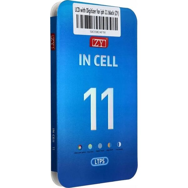 Partner Tele.com Wyświetlacz do iPhone 11 z ekranem dotykowym czarnym (ZY-LTPS) IC Transferable 13953325 5903396248788