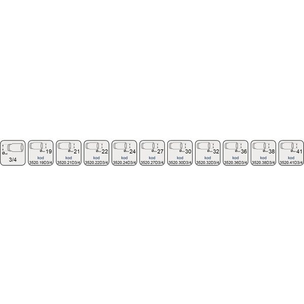 Adler ADLER NASADKA UDAROWA 3/4" 32mm DŁUGA 13954731 5902557210671