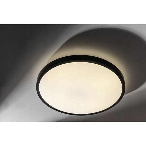 Lampa sufitowa GTV Gtv Atol LD-ATOL32W-NW-10 plafon lampa sufitowa 1x32W 2560lm 4000K IP54 czarna/biała 13955348 5902801392122