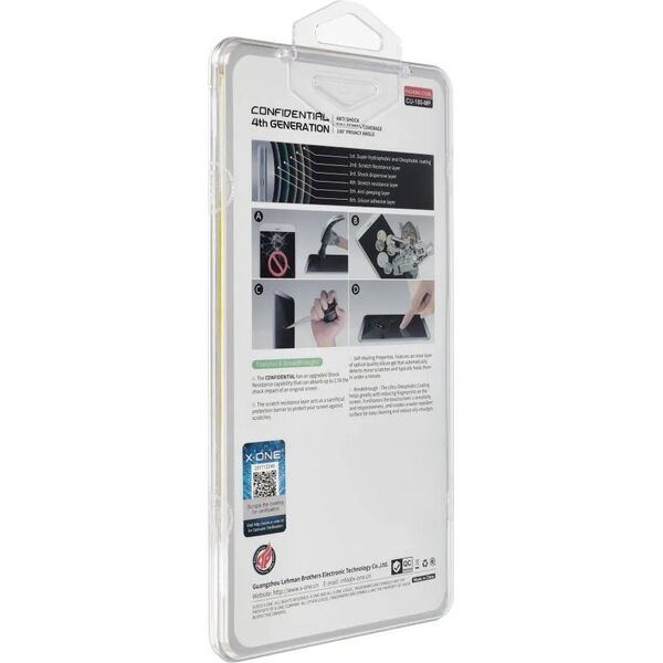 X-One Protektor LCD X-ONE Extreme Shock Eliminator 4th gen. Privacy - do iPhone 15 Plus 13957193 5903396230431