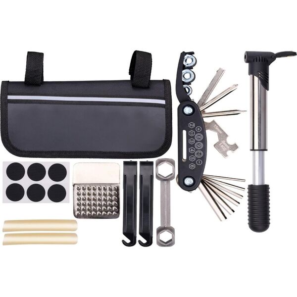 Bicycle Gear ZESTAW NARZĘDZI ROWEROWYCH 14 ELEMENTÓW W ETUI BICYCLE GEAR 13958615 8711252231075