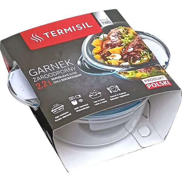 Termisil TERMISIL GARNEK ŻAROODPORNY OKRĄGŁY 2,2L OWIJKA 13959568 5901423001344