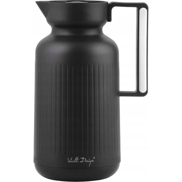 Vialli Design TERMOS Z WKŁADEM SZKLANYM LUNGO 1L CZARNY 9262 13960088 5901638729262