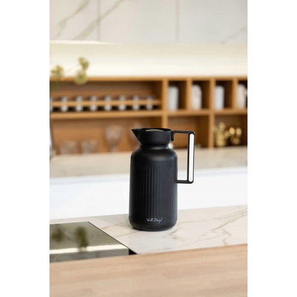 Vialli Design TERMOS Z WKŁADEM SZKLANYM LUNGO 1L CZARNY 9262 13960088 5901638729262