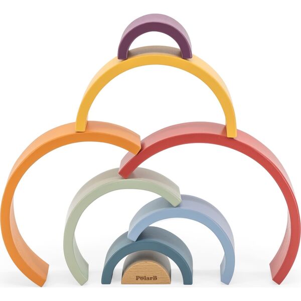 Viga Toys VIGA PolarB Drewniana Tęcza Układanka Klocki Kreatywne Montessori 13960756 6971608442209