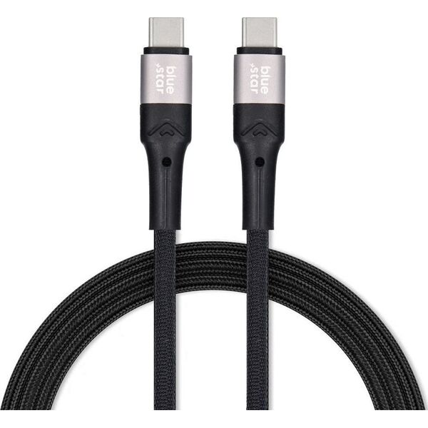 Kabel USB Blue Star BLUE STAR kabel z oplotem 3A 60W Typ C do Typ C PD QC4.0 TFK-DC-004 2 m czarny 13961859 5903396224256