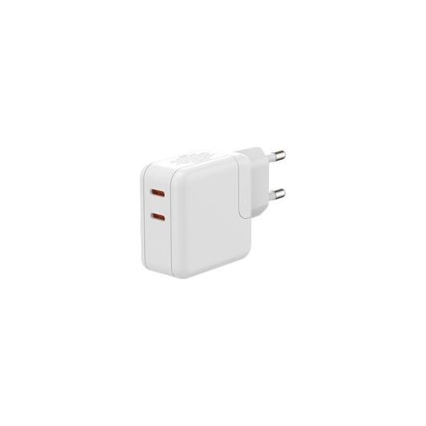 Ładowarka Maxximus Ład. sieć. MX Burst GaN PD 35W, 2xUSB-C + kabel PD 20W C/Lightning, WHITE/BIAŁY 13962340 5901313561095