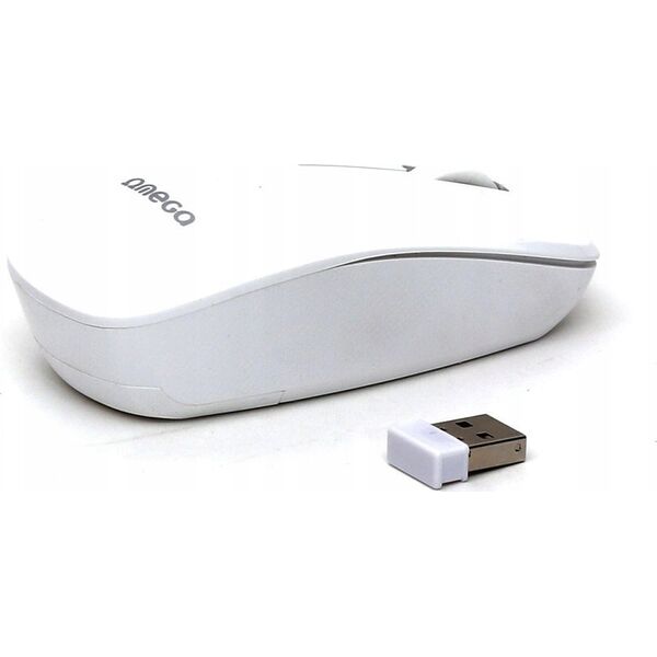 Mysz Omega OMEGA MYSZ BEZPRZEWODOWA MOUSE WIRELESS 1200DPI WHITE [45865] 13962586 5907595458658