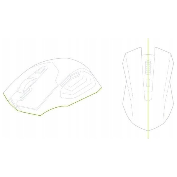 Mysz Omega OMEGA MYSZ BEZPRZEWODOWA MOUSE WIRELESS 1200DPI BLACK [45864] 13962591 5907595458641