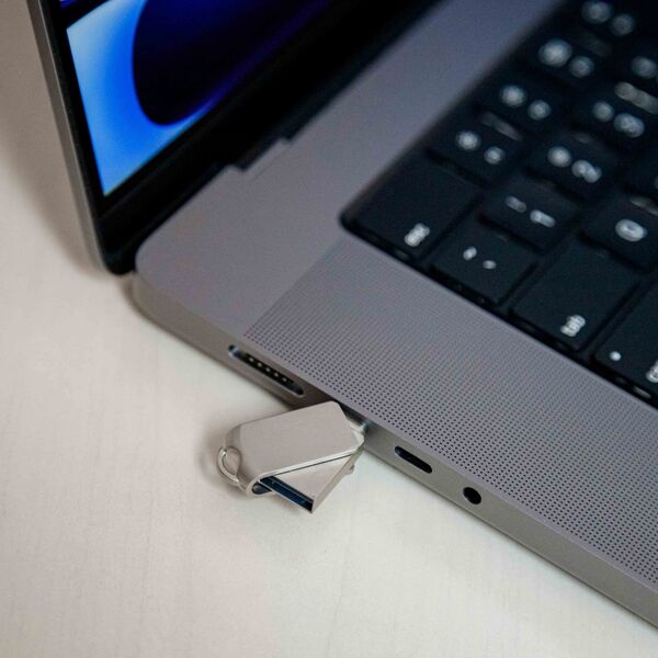 Pendrive Platinet PLATINET PENDRIVE USB 3.2 + USB-C 128GB METAL UDP WATERPROOF [45969] 13963293 5907595459693