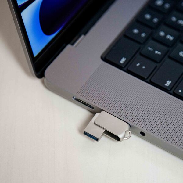 Pendrive Platinet PLATINET PENDRIVE USB 3.2 + USB-C 128GB METAL UDP WATERPROOF [45969] 13963293 5907595459693