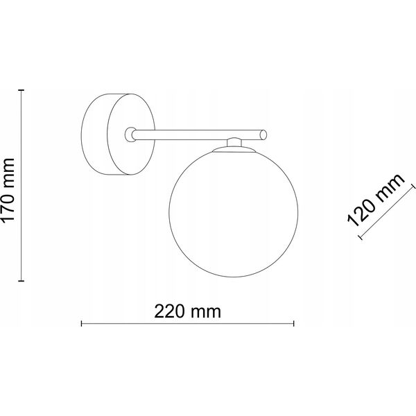 Kinkiet TK Lighting Tk Lighting Estera 4778 kinkiet lampa ścienna modern szklany klosz 1x6W G9 bursztynowy/złoty 13965008 5901780547783