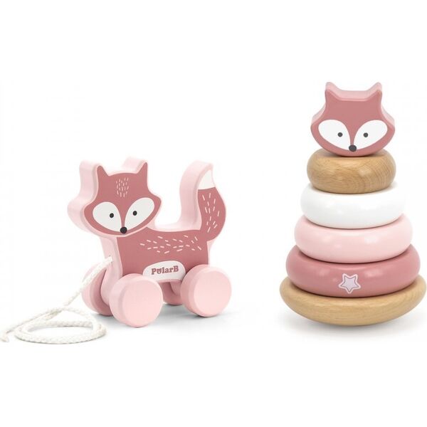 Viga Toys Zestaw Lisek Drewniana Piramidka + Lisek Do Ciągnięcia Lumarko! 13965425 6971608442285