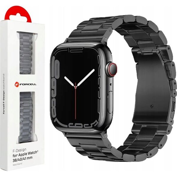 ForCell FORCELL F-DESIGN FA10 pasek do APPLE Watch 38 / 40 / 41 mm czarny 13965603 5903396222566