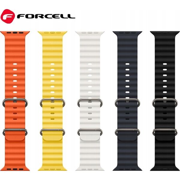 ForCell FORCELL F-DESIGN FA12 pasek do APPLE Watch 42 / 44 / 45 / 49 mm pomarańczowy 13965609 5903396223440