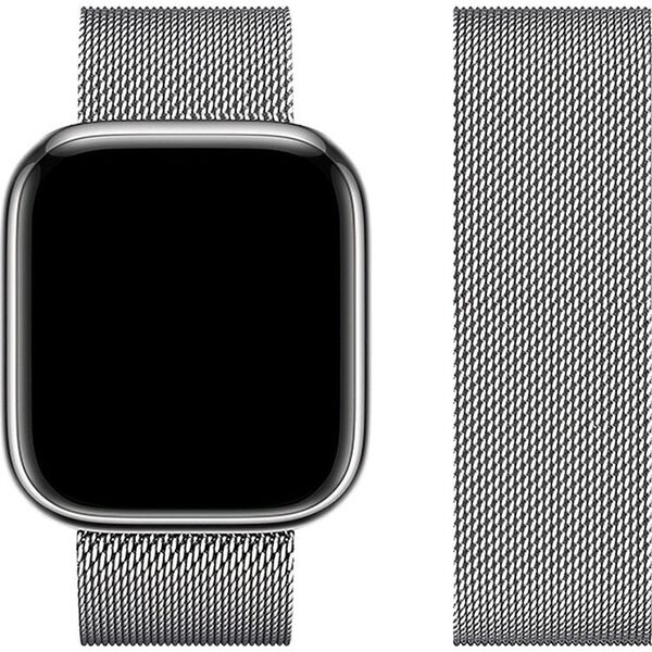ForCell FORCELL F-DESIGN FA03 pasek do APPLE Watch 42 / 44 / 45 / 49 mm srebrny 13965611 5903396222559