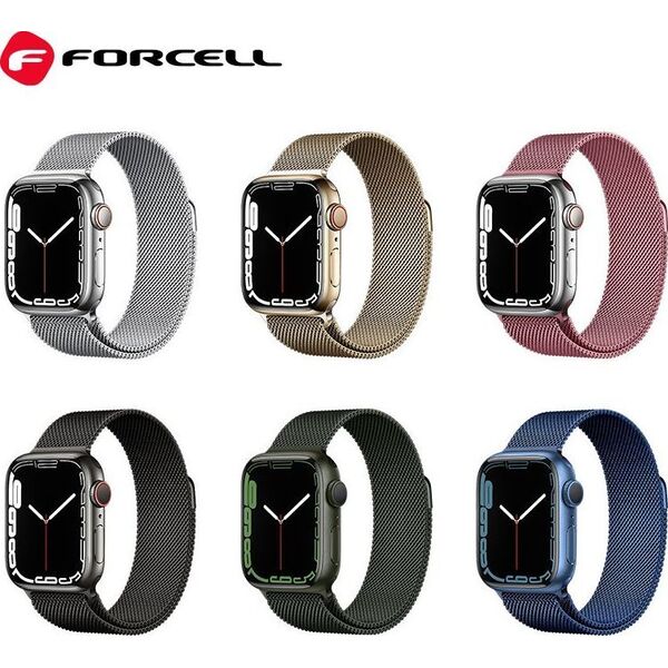 ForCell FORCELL F-DESIGN FA03 pasek do APPLE Watch 42 / 44 / 45 / 49 mm złoty 13965632 5903396222870