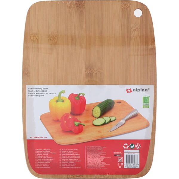 Deska do krojenia Alpina Alpina - Deska do krojenia z drewna bambusowego 38x28 cm 13965978 8711252180700
