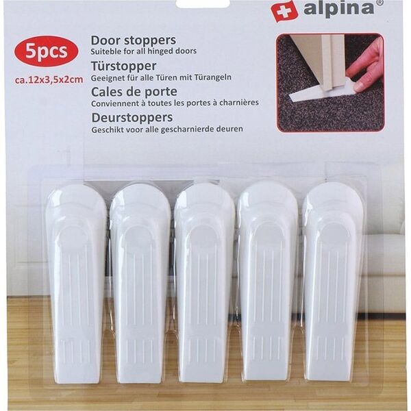 Alpina Alpina - Stoper do drzwi 5 szt. (biały) 13966088 8711252249049