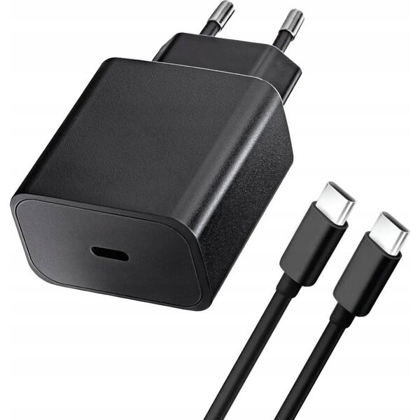 Ładowarka Blue Star BLUE STAR ładowarka sieciowa 3A 25W Typ C + kabel Typ C do Typ C PD QC4.0 TFB-TC-25WPD czarna 13966812 5903396267123