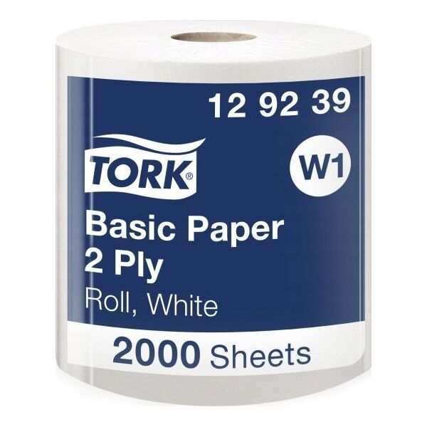 Tork Tork - Czyściwo papierowe w roli do podstawowych zadań, białe, makulatura - 680 m 13970763 7322540019636