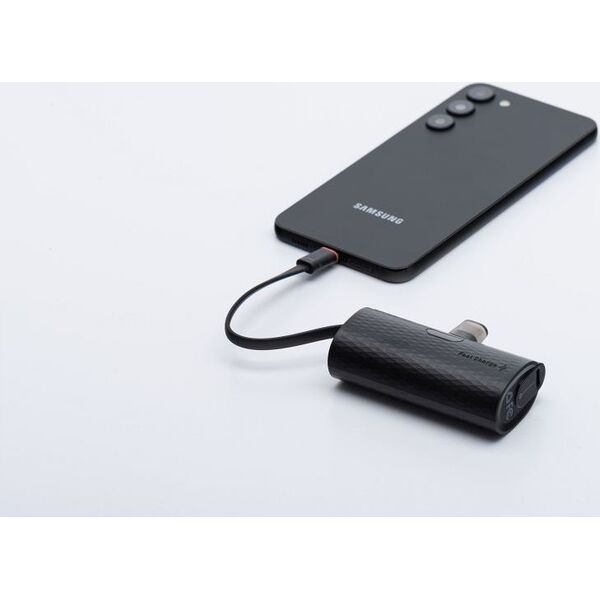 Powerbank ForCell FORCELL F-ENERGY Power Plug F5K3 powerbank 5 000mAh z wbudowanym złączem Typ C PD 20W czarny 13979007 5903396241093