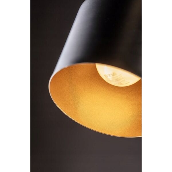 Lampka biurkowa GTV Lampka biurkowa Selvia II Gtv 5570 E14 max. 25W max. 250V IP20 śr. 20 cm czarno/złota LB-SELVII-11-DEC 13979520 5902801405570