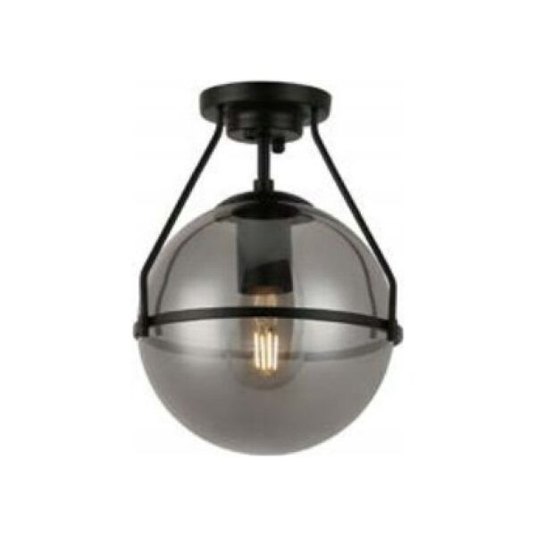 Lampa sufitowa GTV GTV Drop OS-DRO-10-DEC plafon lampa sufitowa 1x25W E27 czarny/dymiony 13979684 5902801467165