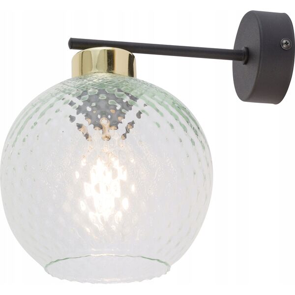 Kinkiet TK Lighting TK Lighting Devon 4629 kinkiet lampa ścienna 1x15W E27 czarny/transparentny 13979833 5901780546298