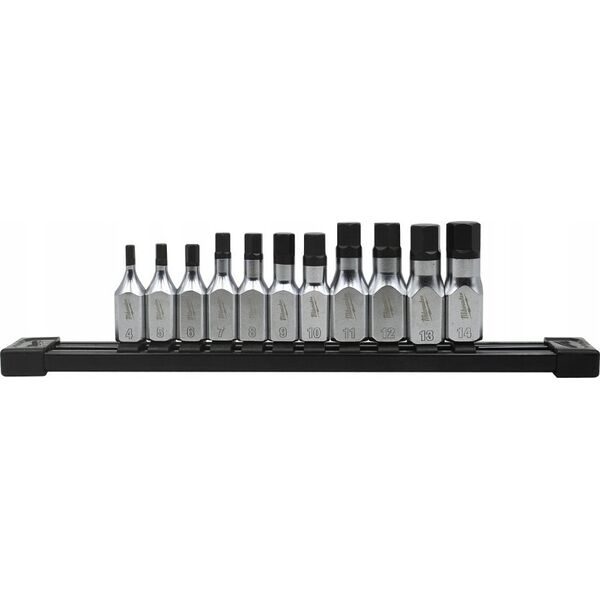 Hikoki MILWAUKEE SET OF SHANK SOCKETS 11 pcs. 3/8 HEX 13984502 4058546408527