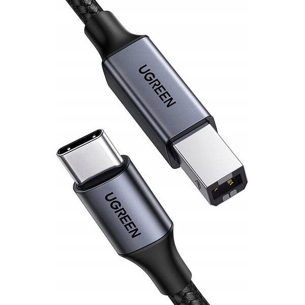 Kabel USB Ugreen Kabel USB-C do USB-B 2.0 (do drukarki) Ugreen US370, 1m (czarny) 13984710 6941876240340