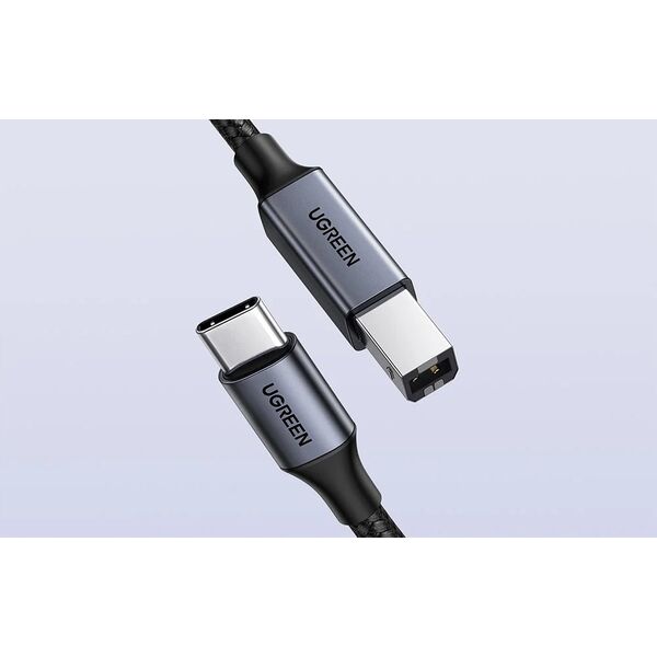 Kabel USB Ugreen Kabel USB-C do USB-B 2.0 (do drukarki) Ugreen US370, 1m (czarny) 13984710 6941876240340