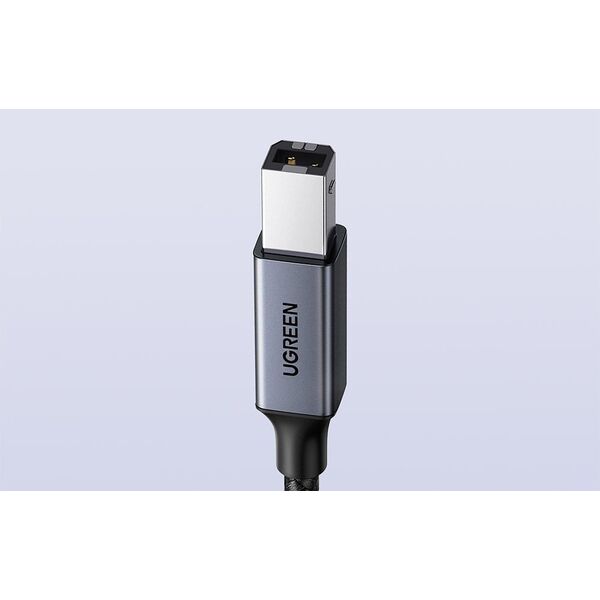 Kabel USB Ugreen Kabel USB-C do USB-B 2.0 (do drukarki) Ugreen US370, 1m (czarny) 13984710 6941876240340