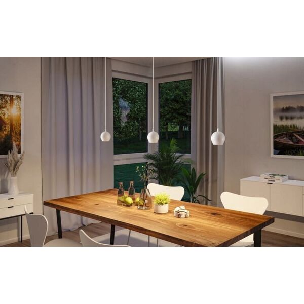 Lampa wisząca Paulmann Oprawa wisząca SHIMA GU10 max.10W IP44 230V biały / metal 13990762 4000870769935