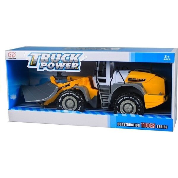 LeanToys Duży Spychacz Plastikowy z Napędem LEAN Toys 13995757 5905884458358
