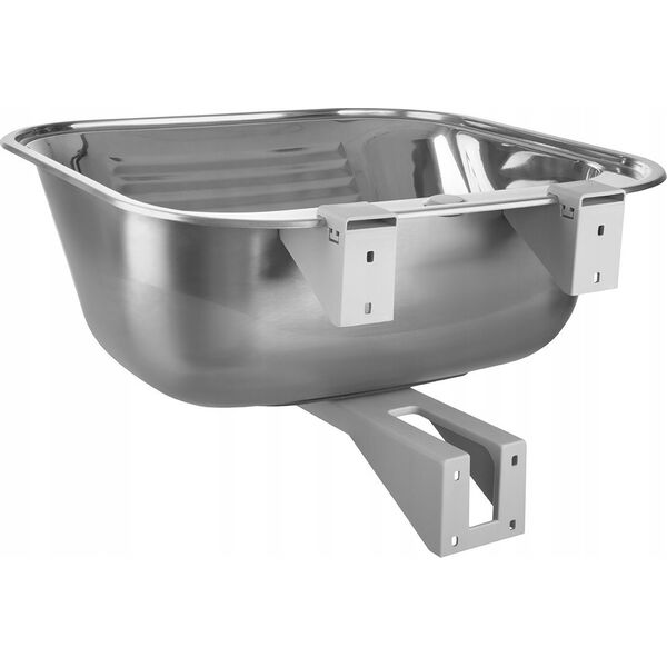 Zlewozmywak SKN_090D / KUCHINOX / CHIOS / ZLEW/KOMORA GOSPODARCZA STAL 55X50CM Z OTWOREM NA BAT + SYFON + MOCOWANIA ( CZZS032K ) / 13999320 5907791192844