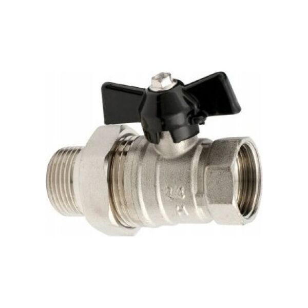 ZAWÓR KULOWY WODNY MOTYL PÓŁŚRUBUNEK 3/4" H. // ZKW-20-WS-M-H 13999483 5900308731338